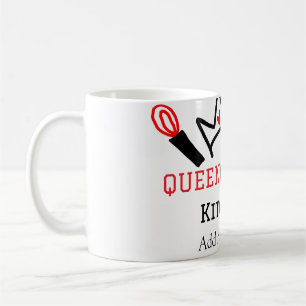 Mug Reine de la cuisine chef cuisine ajouter nom couro