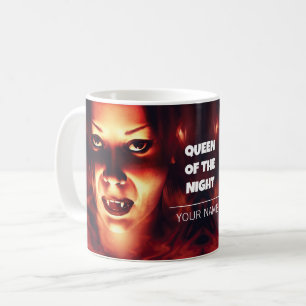 Mug Reine de la Nuit. Femme vampire