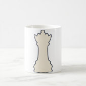 Mug Reine de la pièce d'échecs blanche (Centre)