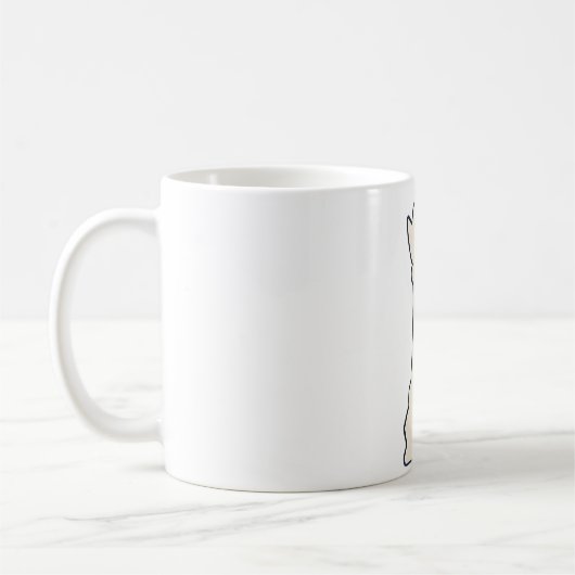 Mug Reine de la pièce d'échecs blanche (Gauche)