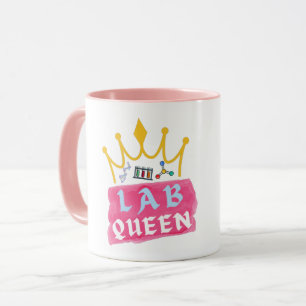 Mug Reine de laboratoire - Fille de laboratoire