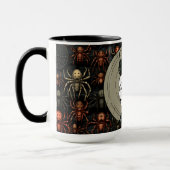 Mug Reine de l'araignée gothique, Halloween sombre et  (Gauche)