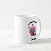 Mug Reine de point de broderie (Devant droit)