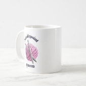 Mug Reine de point de broderie (Devant gauche)