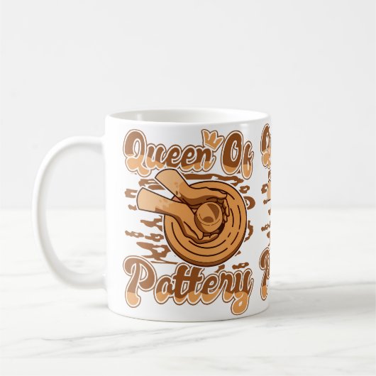 Mug Reine De Poterie Poterie Pro Roue Passe-temps Amat (Gauche)