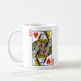 Mug Reine des cartes de jeu de coeurs