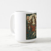 Mug Reine des Coeurs — Portrait de rosework Art nouvea (Devant gauche)