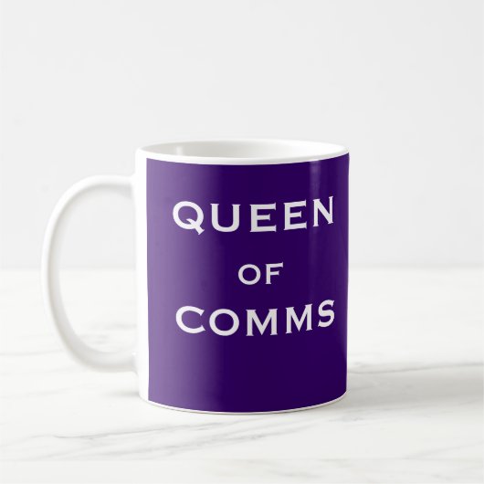 Mug Reine des communications principales femelles (Gauche)