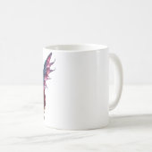 Mug Reine des fées de fantasy sombre avec des ailes de (Devant droit)
