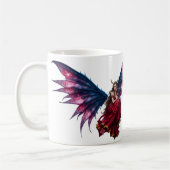 Mug Reine des fées de fantasy sombre avec des ailes de (Gauche)