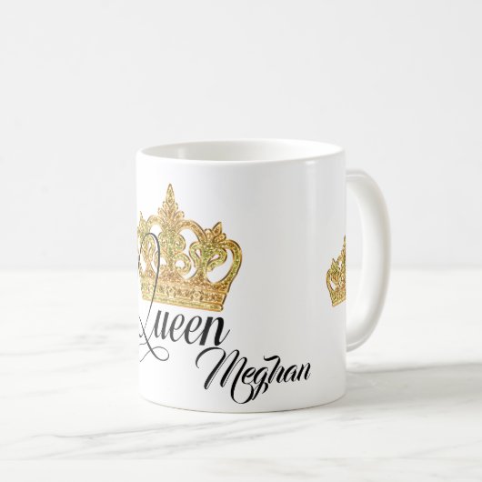 Mug Reine d'État personnalisée (Devant droit)