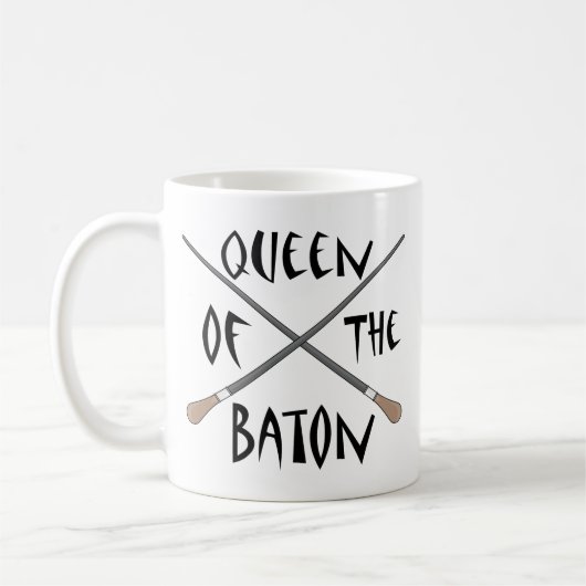 Mug Reine drôle de directeur musical du bâton (Gauche)