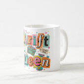 Mug Reine Drôle de Friperie (Devant droit)