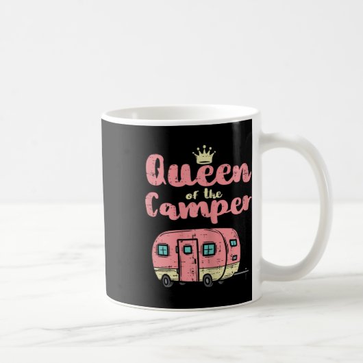 Mug Reine du camping-car Camionnette de camping mignon (Droite)