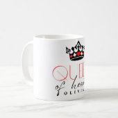 Mug Reine du coeur (Devant gauche)