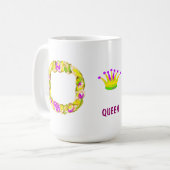 Mug Reine du gâteau Mardi Gras King (Devant gauche)