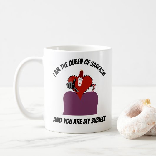 Mug Reine du Sarcasme (Avec donut)