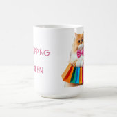 Mug Reine du Shopping Chat (Centre)