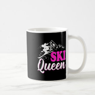 Mug Reine du ski joueuse de sport d'hiver skieuse snow