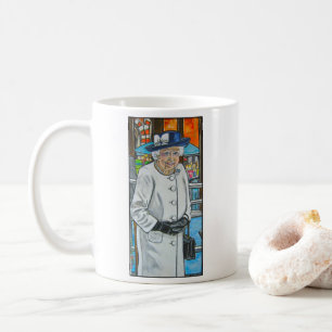 Mug Reine Elizabeth à la gare de Paddington