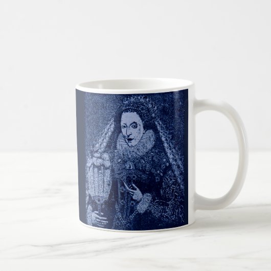 Mug Reine Elizabeth I en bleu (Droite)
