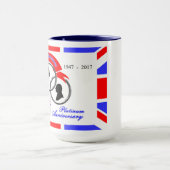 Mug Reine Elizabeth Prince Philip 70e anniversaire (Centre)