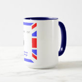 Mug Reine Elizabeth Prince Philip 70e anniversaire (Devant droit)