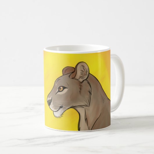 Mug Reine Lioness (Devant droit)