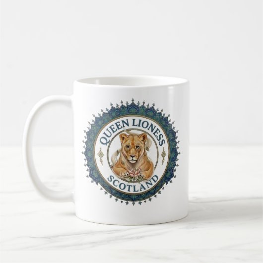 Mug Reine Lionne. Écosse (Gauche)