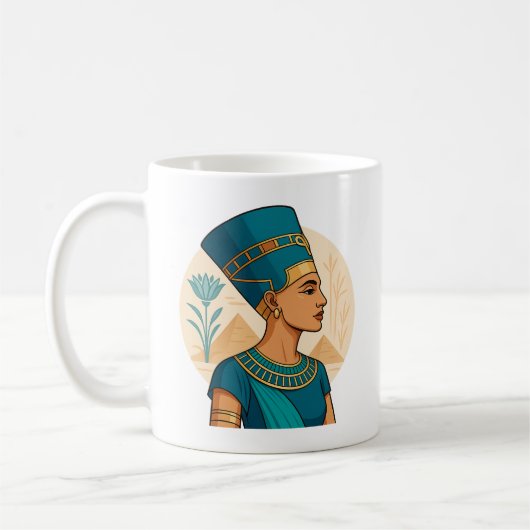 Mug Reine Nefertiti - Beauté intemporelle de Legac ant (Gauche)