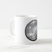 Mug Reine Sur Une Pièce (Devant gauche)