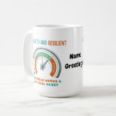 Mug Réinitialisation du cortisol du nerf vague régulé (Devant gauche)