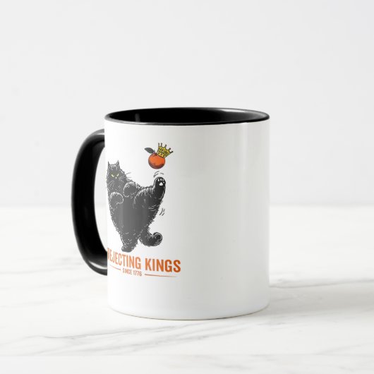 Mug Rejecting Kings Since 1776 Patriotic Flag Design (Devant gauche)