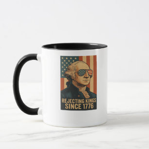 Mug Rejetant les rois depuis 1776 Graphique classique