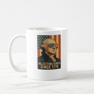 Mug Rejetant les rois depuis 1776 Graphique vintage cl