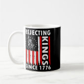 Mug Rejeter Les Rois Depuis 1776 Conception De Poignée (Gauche)