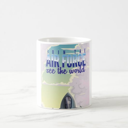 Mug Rejoignez l'affiche de l'armée de l'air (Centre)