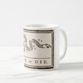 Mug  Rejoignez ou mourrez Benjamin Franklin Caricature (Devant droit)