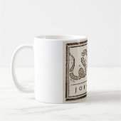 Mug  Rejoignez ou mourrez Benjamin Franklin Caricature (Gauche)