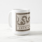 Mug Rejoignez ou mourrez le crotale : Caricature Benja (Devant gauche)