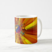 Mug Rejoindre les gens | zoom jaune (Devant droit)