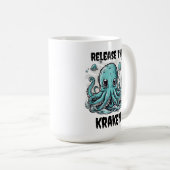 Mug Relâchez le KRAKEN ! Pipe mignonne (Devant droit)
