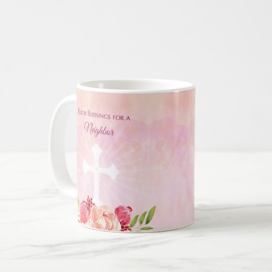 Mug Relation Personnalisée Bénédiction religieuse de P (Devant gauche)