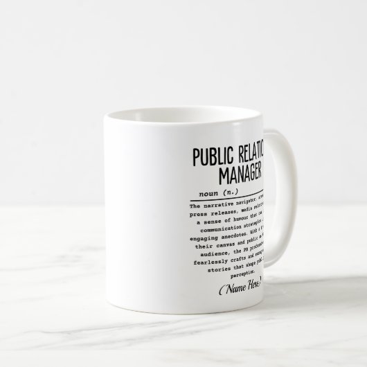 Mug Relations publiques (Devant droit)