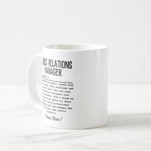 Mug Relations publiques (Devant gauche)