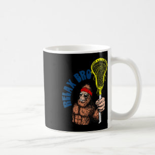 Mug Relax Bro ! Funny Sasquatch Lax Bigfoot Lacrosse V