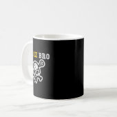 Mug Relax Brx Lax Funny Lacrosse Crossbones de crâne (Devant gauche)