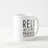 Mug Relax Je suis un professionnel (Devant droit)