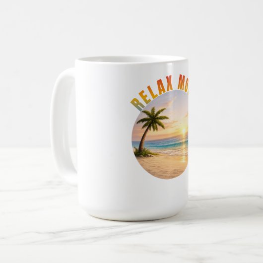 Mug Relax Mode Tropical Sunset (Devant gauche)