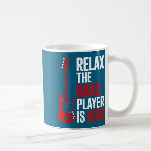 Mug Relax The B Player Is Here Retro Guitar Musician F (Droite)